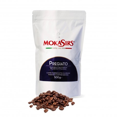 PREGIATO MokaSirs Coffee beans, 500g