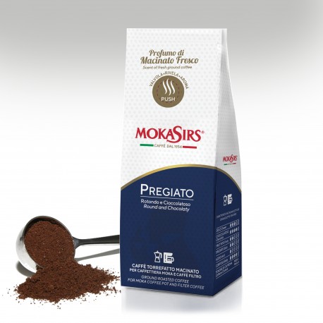 	Caffè Macinato MokaSirs Pregiato per moka e caffè filtro, 180g
