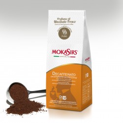 DECAFFEINATED ground coffee for moka coffeepot - 1000 gr (4 x 250 gr tin)